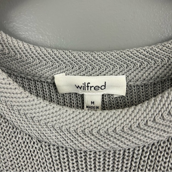 Wilfred Palmier Grey Sleeveless Knit Split Sides Tunic Size Medium - Picture 7 of 11